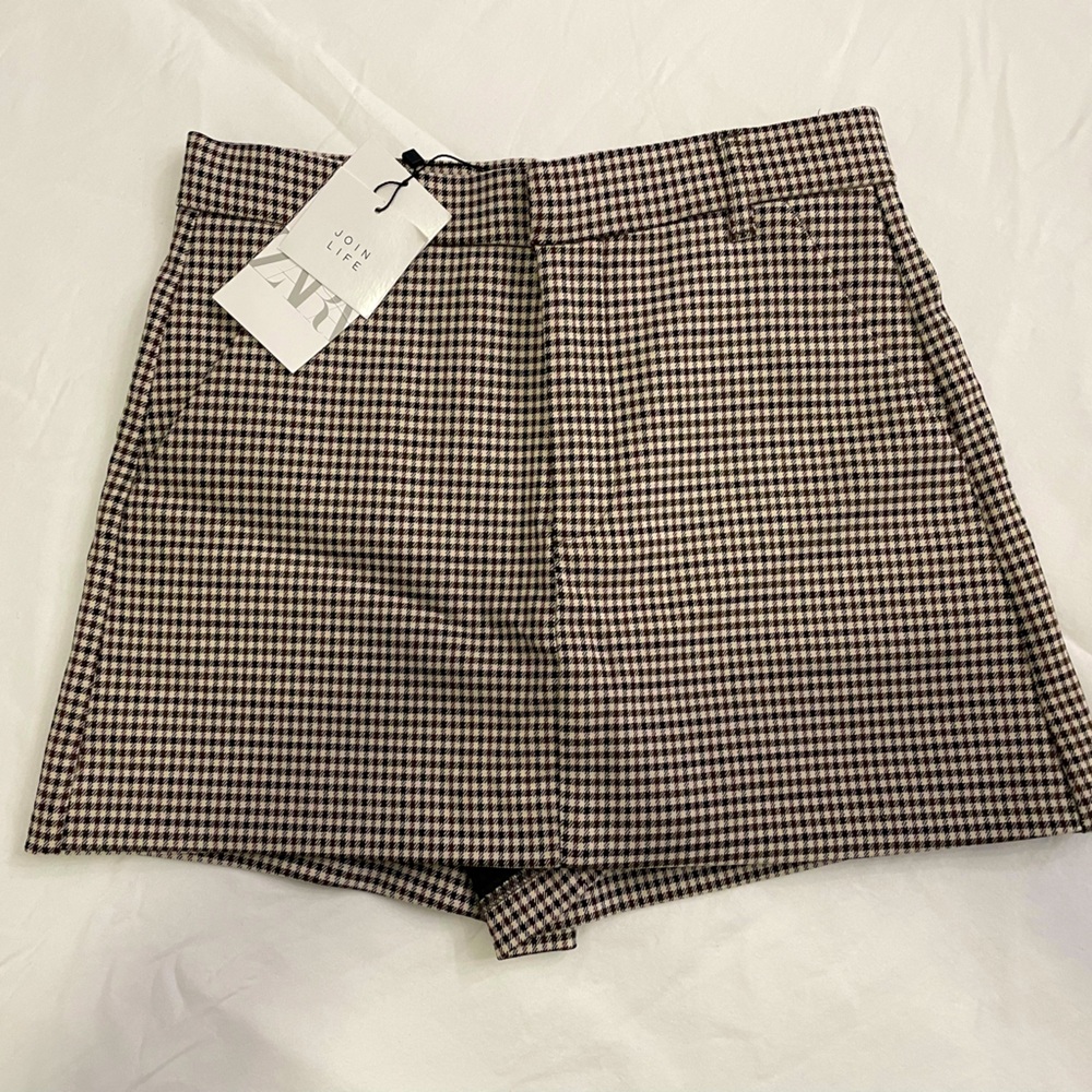 Zara Plaid Skort
